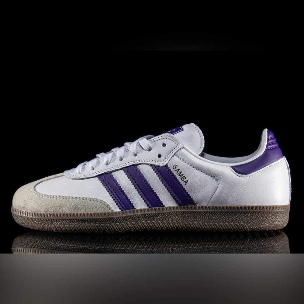 adidas Originals [12] Samba ADV White/Purple Sneakers